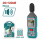 Sonomètre digital professionnel TOTAL TETSL031 mesure sonore 30-130 dB écran LCD rétroéclairé – SQES Tunisie
