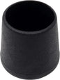 Embout extérieure pour tube Rond - 20 bouchons NOIR en PEHD - SQES