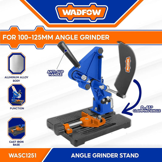 Support Meuleuse WADFOW WASC1251 — 100-125mm Aluminium Fonte Plateau 190×235mm Angle 0-45° Coupe Précise | SQES Tunisie
