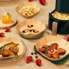 Papier Cuisson Air Fryer - 16cm carré (50pcs) - SQES