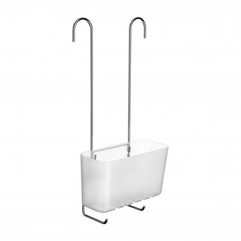PANIER DE DOUCHE SINGLE GLACÉ - Inox Sans Perçage avec Crochets