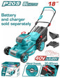 Tondeuse à Gazon Sans Fil TOTAL TLMLI20185 40V Brushless 460mm 3-en-1 Bac 60L — SQES Tunisie
