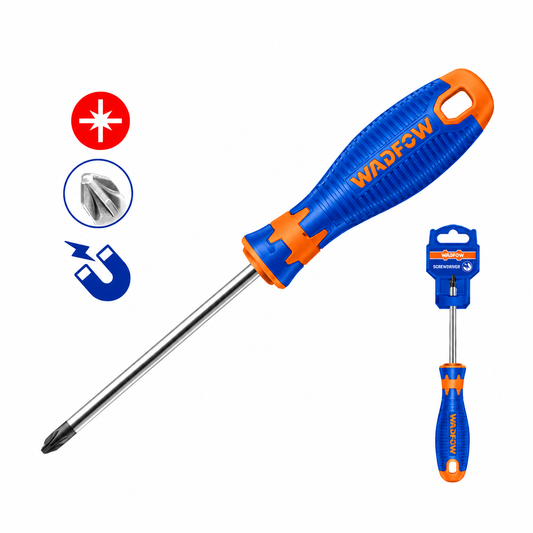 Tournevis Pozidriv WADFOW WSDZ214 PZ1 100mm Acier Cr-V Vissage Professionnel | SQES Tunisie
