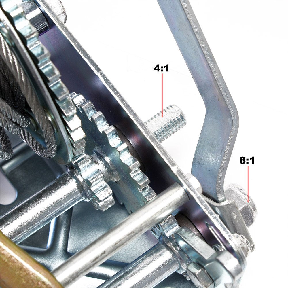 Treuil Manuel (Winch) – Capacité 600 kg / 1000 lbs