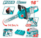 Tronçonneuse Sans Fil TOTAL TGSLI401682 40V Brushless 16" 40cm Kit 2 Batteries 4Ah Chargeur Double — SQES Tunisie
