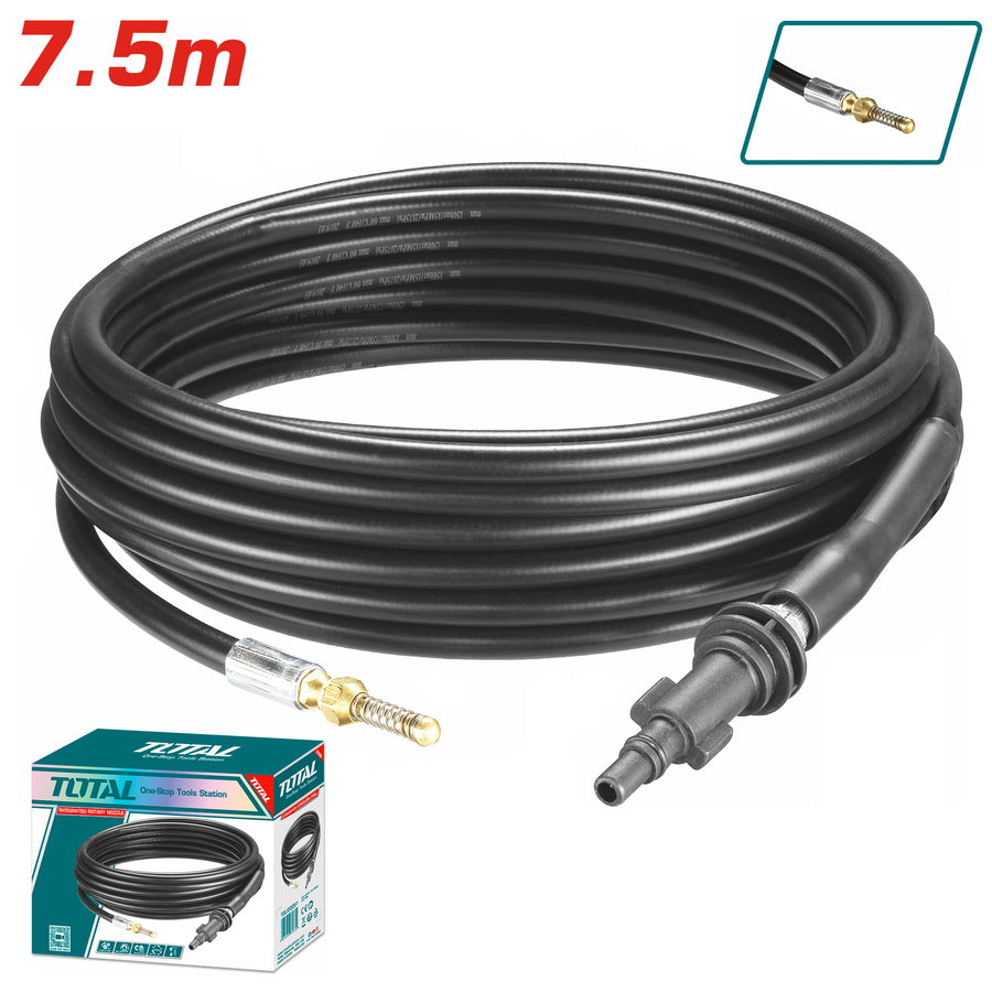 Tuyau Haute Pression TOTAL 7.5m 150 Bar Tête à Ressort Compatible TGT11316 — SQES Tunisie
