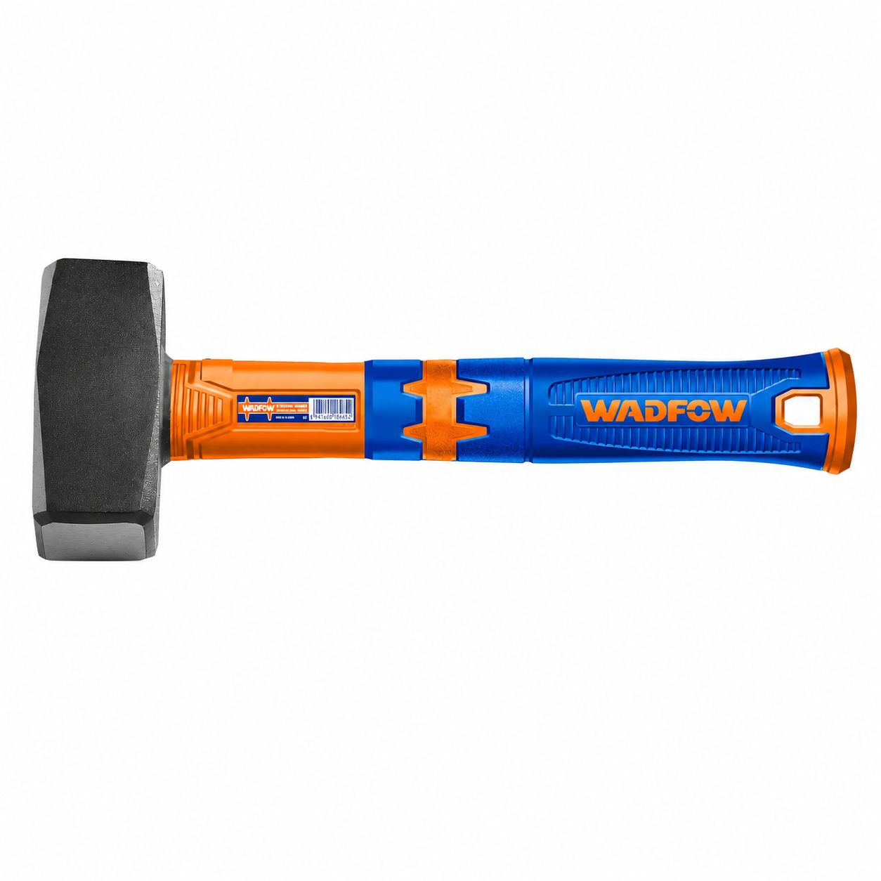 Massette Carrée Manche Fibre WADFOW 800g 1000g 1500g — Tête Acier Forgé Frappe Maçonnerie Démolition Chantier | SQES Tunisie
