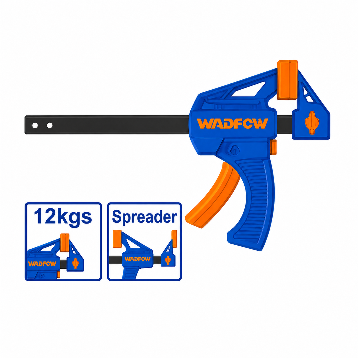 Serre-Joint Rapide WADFOW WCP4374 / WCP4318 / WCP4324 — 4", 18", 24" Serrage Rapide Menuiserie | SQES Tunisie

