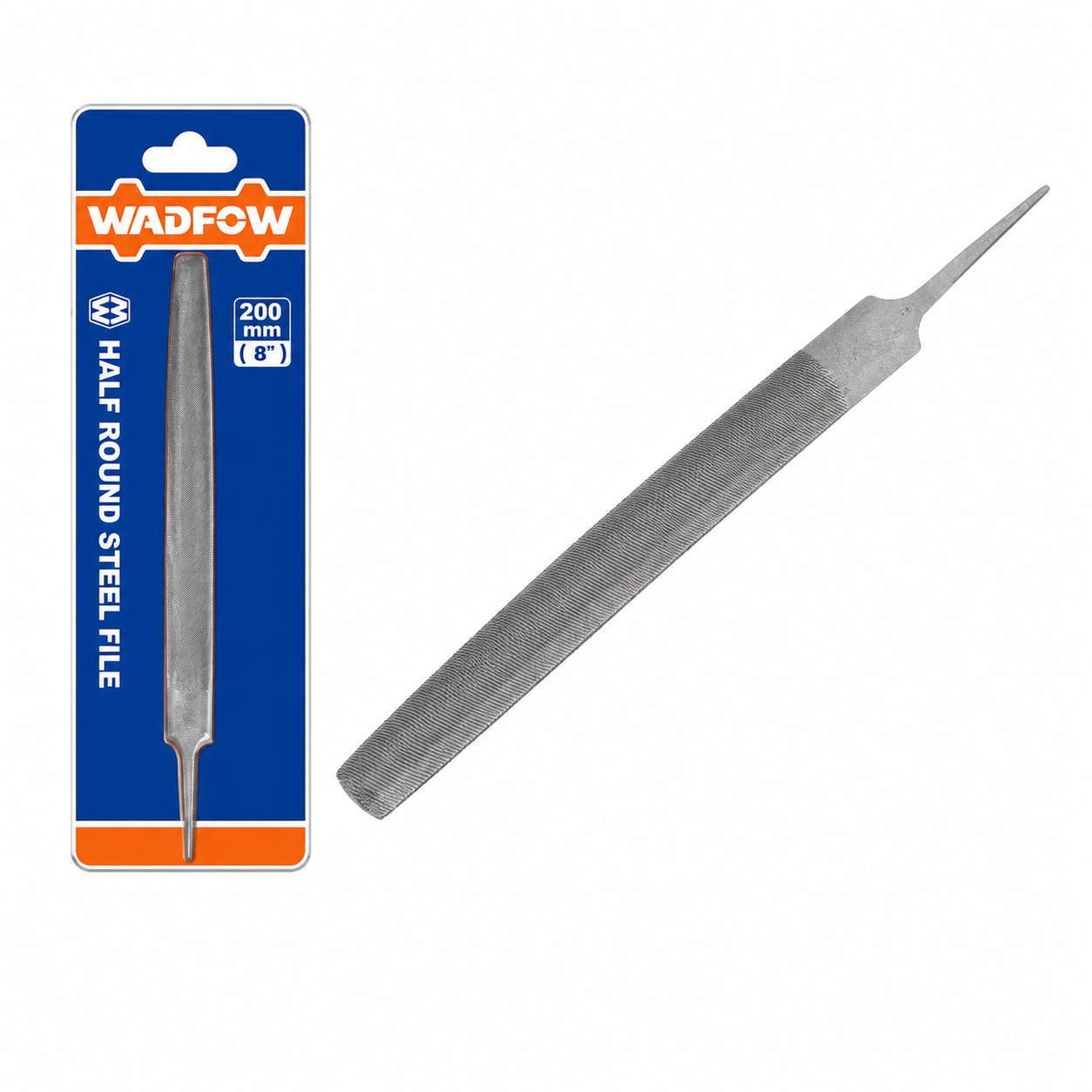 Lime 1/2 Ronde 8" WADFOW WFE1628 — Affûtage Ébavurage Métal Courbes Surfaces Planes Serrurerie Chaudronnerie Atelier | SQES Tunisie
