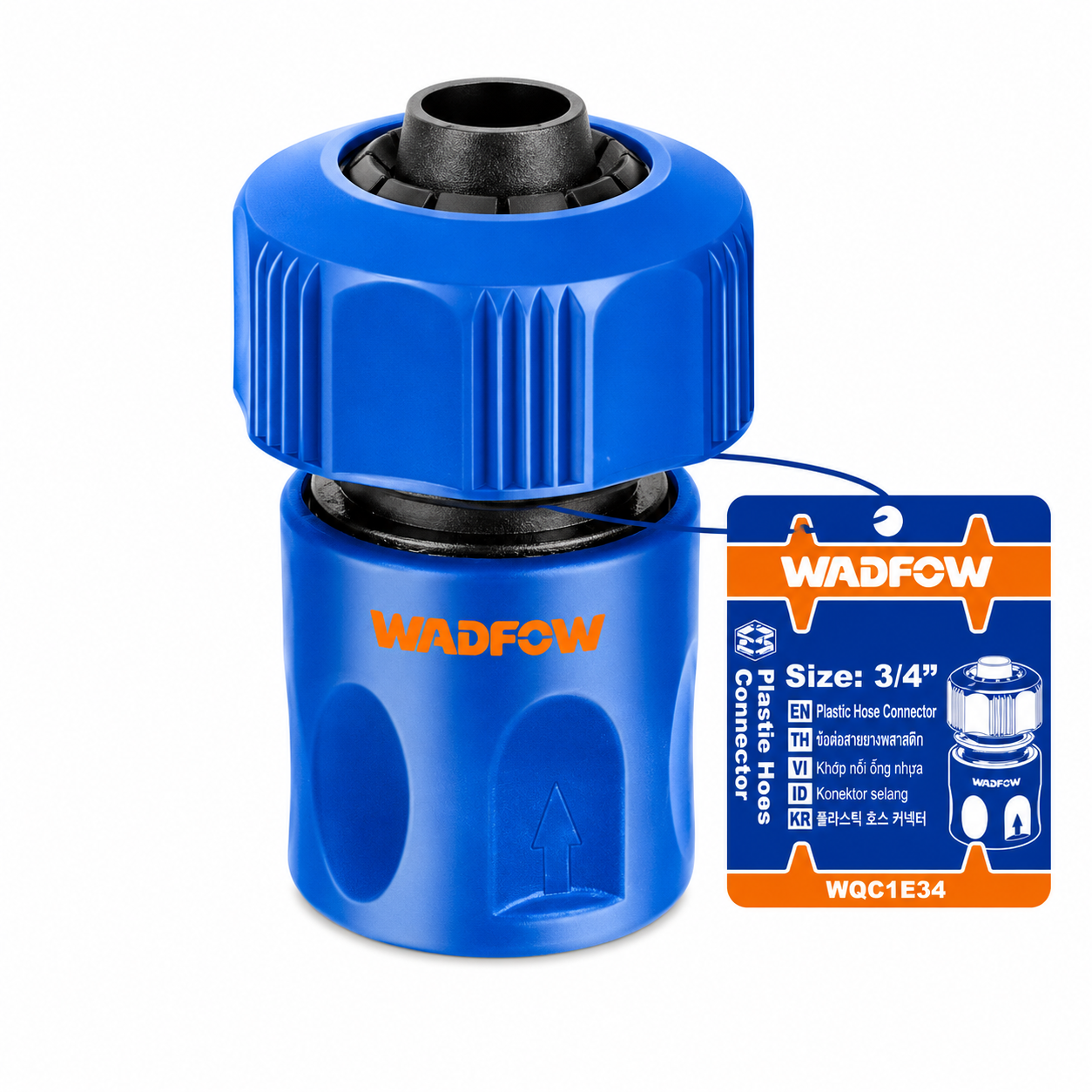 Raccord Plastique 3/4" WADFOW WQC1E34 — Raccordement Étanche Tuyaux Eau Plomberie Arrosage | SQES Tunisie
