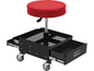 Tabouret d'atelier YATO YT-08795, réglable 450-560mm, 3 tiroirs à billes, 4 roulettes, 150kg garage

