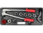 Expander manuel tube cuivre YATO YT-21825, 9-28mm, kit complet 7 têtes pour plomberie et climatisation
