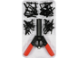 Kit rivetage plastique YATO YT-35970, 41 pièces pince et rivets nylon, garnitures carrosserie auto
