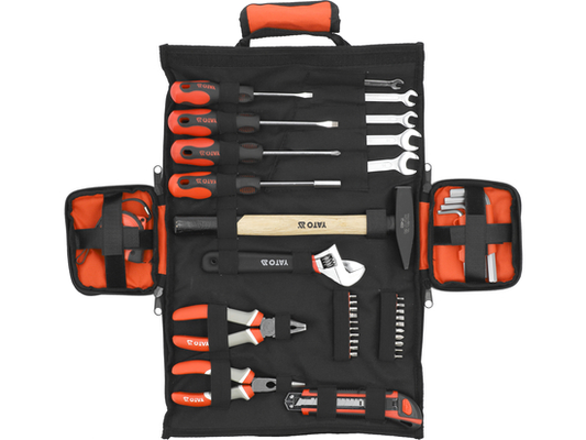 Sac à outils maintenance YATO YT-39280, 44 pièces CrV/S2/SK2, kit complet bricolage et entretien
