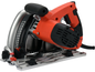 Scie plongeante YATO YT-82168, 1300W lame 165mm, démarrage progressif, guide parallèle, menuiserie précision
