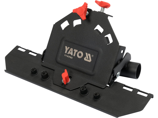 Système meulage 45° YATO YT-82985, meuleuse 115-125mm, chanfreinage céramique grès, carreleur pro
