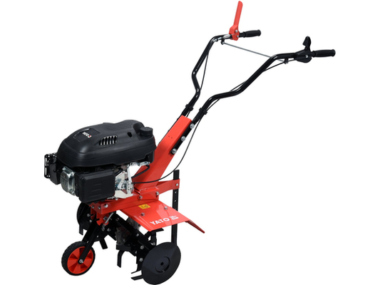 Motobineuse thermique YATO YT-84860, 173cc 3,6kW, 6 lames 600mm, légère et maniable, jardinage pro
