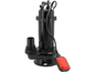 Pompe vide-cave submersible fonte YATO YT-85349, 400W eau usée 200L/min, sortie 2", drainage pro
